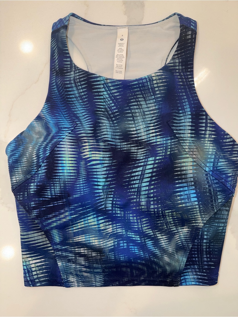 Lululemon Invigorate Training Tank Top Shapeshifter Flux Blue | Size 4